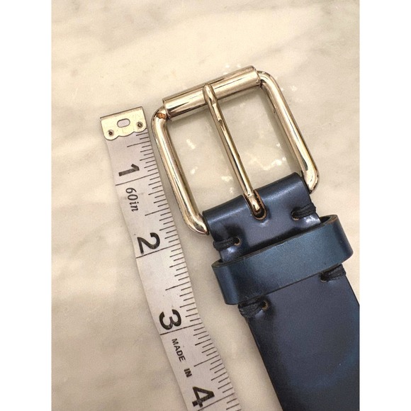 Giuseppe Zanotti Blue Leather Studded Plus Belt Italy Punk Moto 44-49\